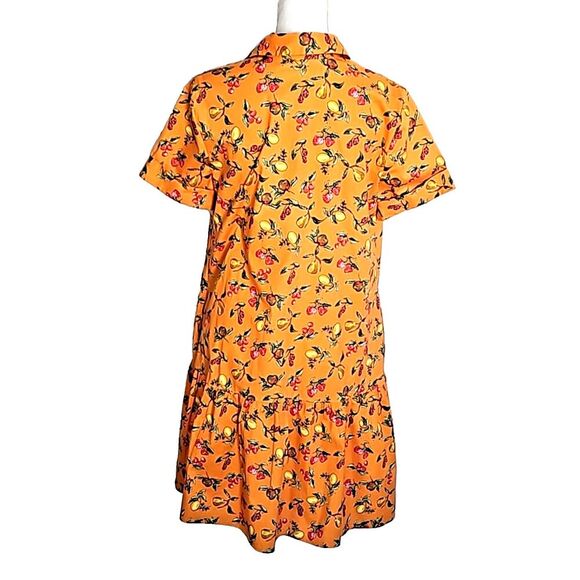 Donna Morgan Collared High Neck Button Down Folded Short Sleeve size 8 - Picture 7 of 13